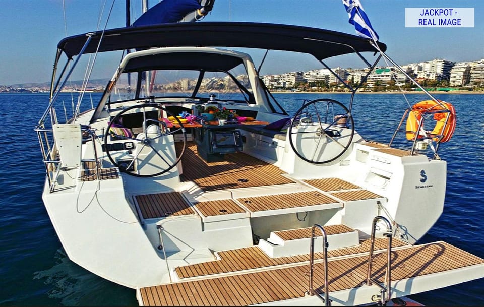 Heraklion: Dia Island Luxury Sailing Trip with Meal & Drinks - Deck space that changes the feel of the trip