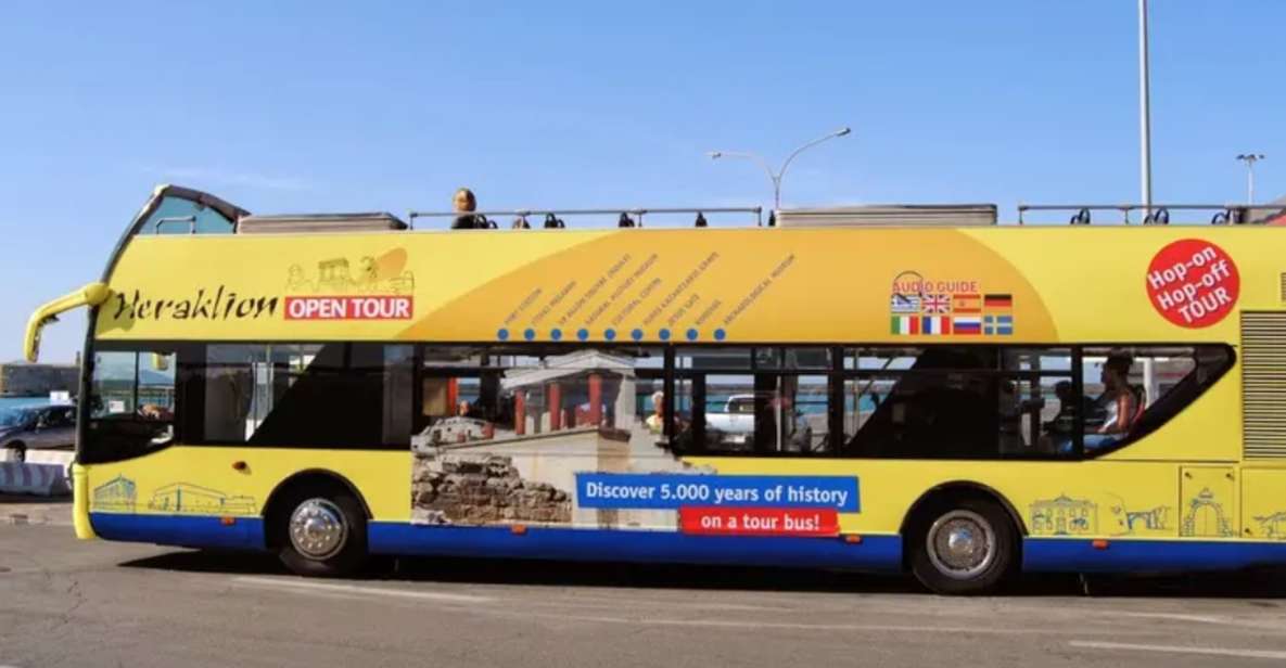 Heraklion: Hop-on Hop-off Open Top Bus Sightseeing Tour - Key points to know before boarding