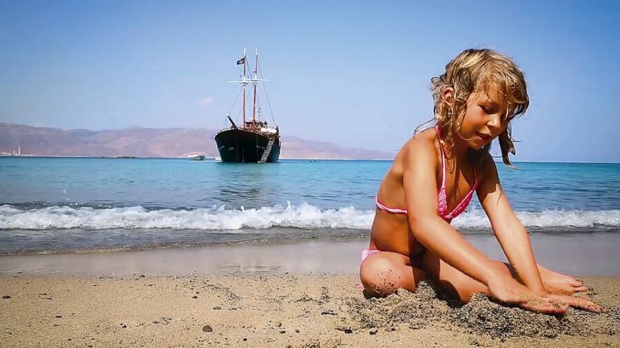 Heraklion, Malia & Agia Pelagi:Boat Trip to Koufonisi Island - Pirate Ship Eydokia From Makris Gialos: the sea crossing makes the day