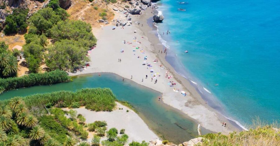 Heraklion: Preveli By Boat, Damnoni & Kourtaliotiko Springs - Damnioni Beach: a proper swim break and a chance to find quiet coves