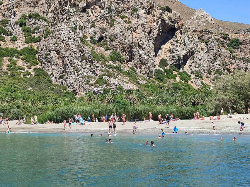 Heraklion: Preveli By Boat, Damnoni & Kourtaliotiko Springs - Guide quality and how the explanations land in multiple languages