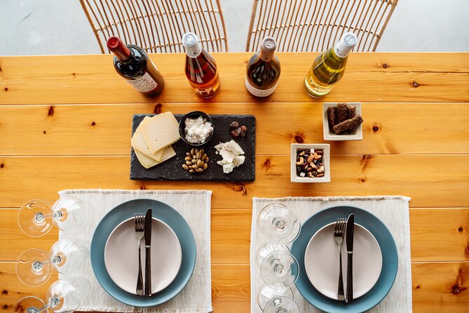 Heraklion Private Half-Day Gastronomy Diaries Experience in Lyrarakis Winery - Tasting wine under the olive tree