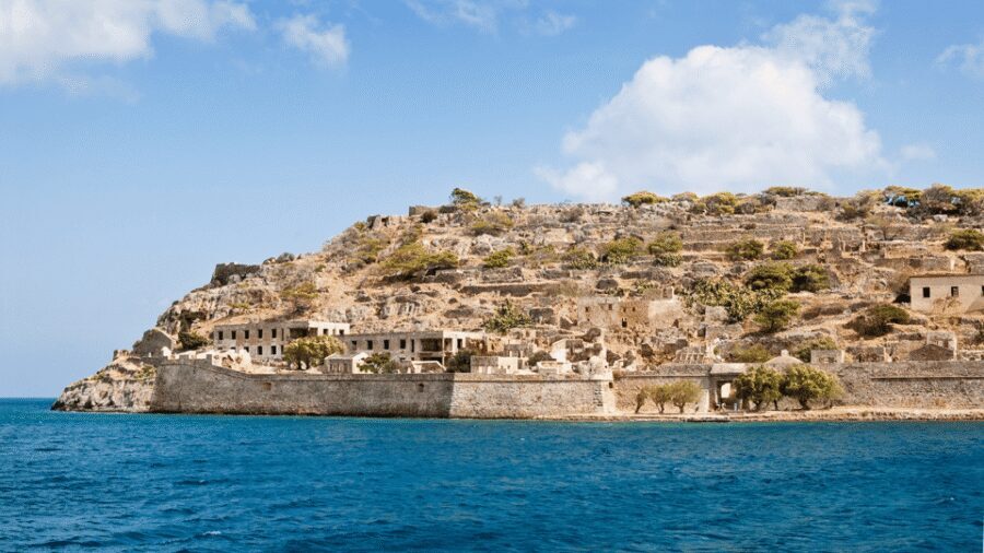 Heraklion: Spinalonga and Agios Nikolaos Cruise with Lunch - The sea crossing to Spinalonga: Mirabello Bay time