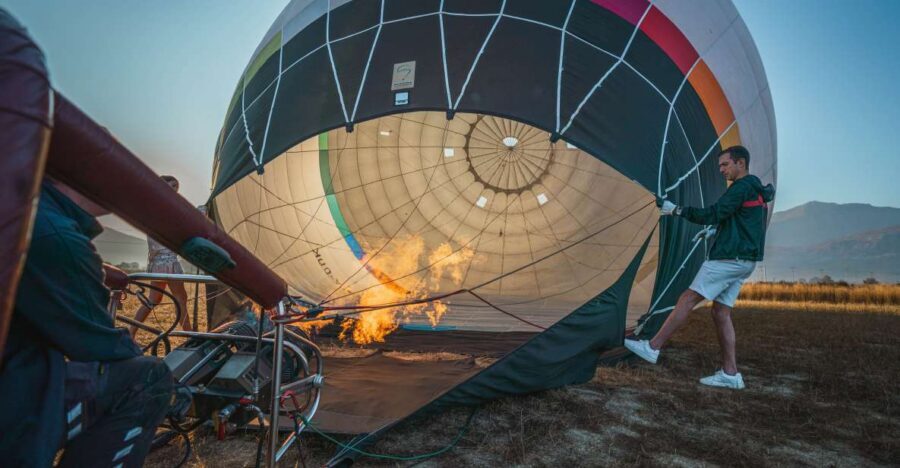 Heraklion: Sunrise Balloon Flight & Sunset Catamaran Cruise - The Greek breakfast moment that makes the morning feel complete