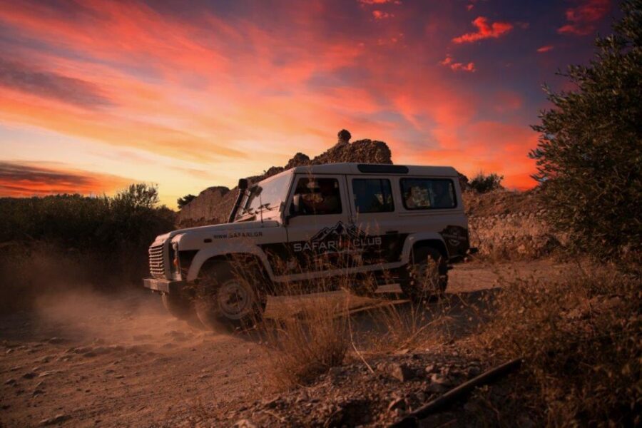 Heraklion: Sunset Safari with Dinner & Prosecco - The moonlit coastline drive home: when the day turns cinematic