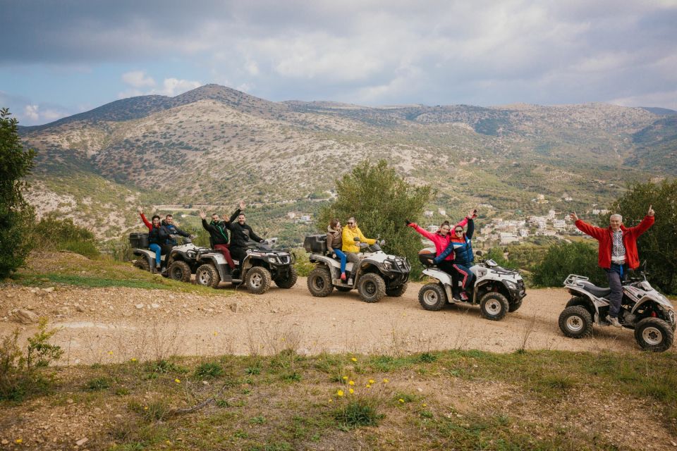 Hersonissos: ATV Quad Bike Safari in the Mountains of Crete - Olive groves, riverbeds, and the road to Potamies