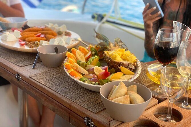 Hersonissos: Luxury Sunset Catamaran Cruise Sushi & Open Bar - Sushi, Prosecco, and an open bar that stays within reason
