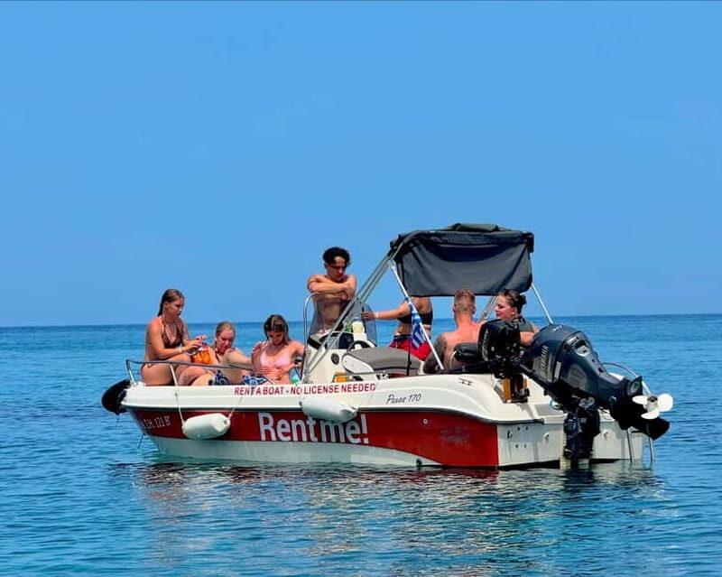 Hersonissos: Private Motorboat Rental - No License Required - Price and Fuel: Realistic Value for a Private Captain Day