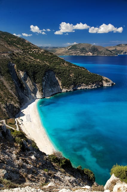 Highlights of Kefalonia - Myrtos Beach from the viewpoint