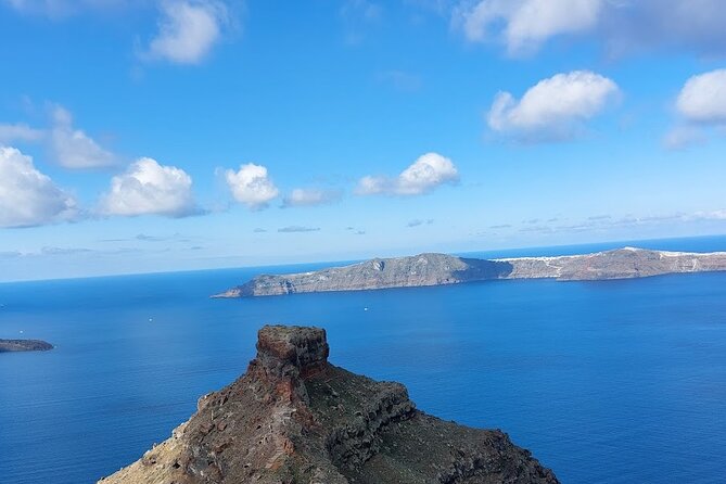 Hiking activity through the volcanic land of wonder - Stavros church and the red volcanic path