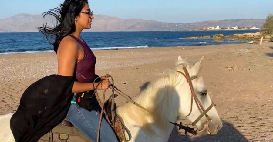 Horse riding,falasarna sunset,dinner in a tavern,drone video - From Chania pickup to Kissamos: how the evening starts