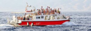 Hydra: Island Tour by Boat with Lunch - Agios Ioannikios cliffs and the hermitage up top