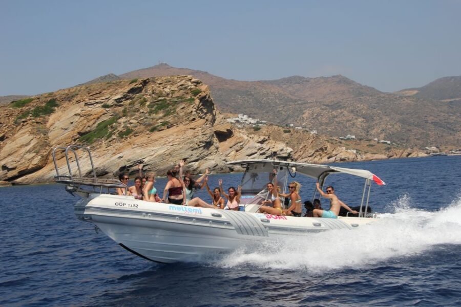 Ios Island: Speedboat Cruise from Mylopotas Beach - Speedboat Views From Mylopotas: Why This Route Works