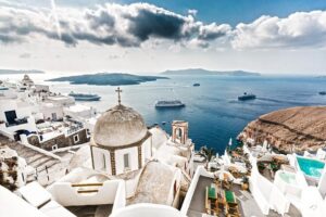 Island Bus Tour: The Majestic Spots Of Santorini - Prophet Elias Lookout Point: start high, then catch the monastery vibe