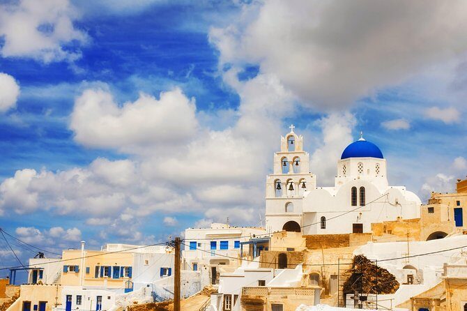 Island Bus Tour: The Majestic Spots Of Santorini - Fira Town: the caldera viewpoint photos and real food/shopping time