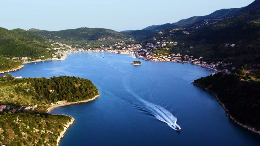 Ithaca Island Tour with Bus & Cruise with Swim Stops - Vathi: Horseshoe Harbor Walking Time You Can Actually Enjoy