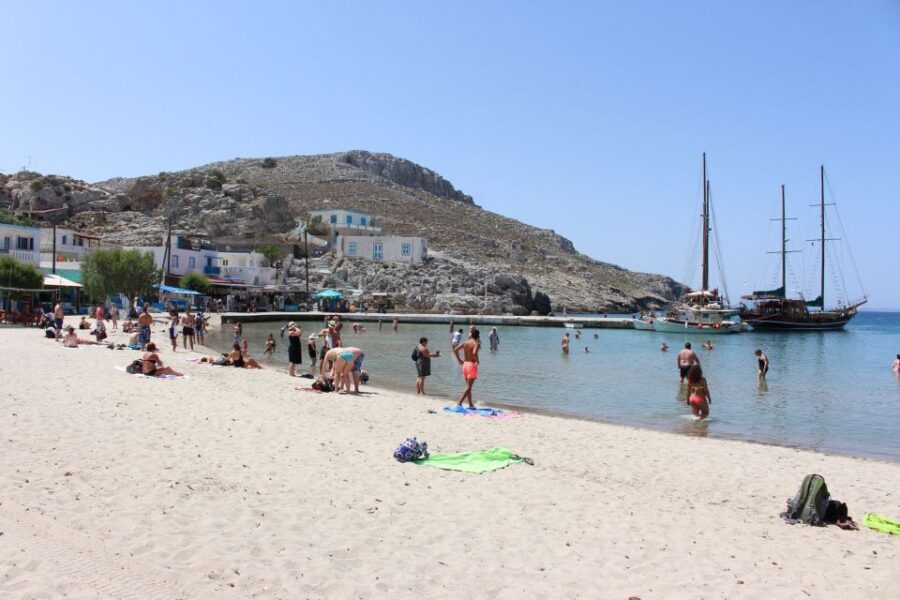 Kalymnos, Pserimos & Plati Island Cruise with Hotel Transfer - Psérimos: 130 inhabitants, sandy bays, and an easy swim day