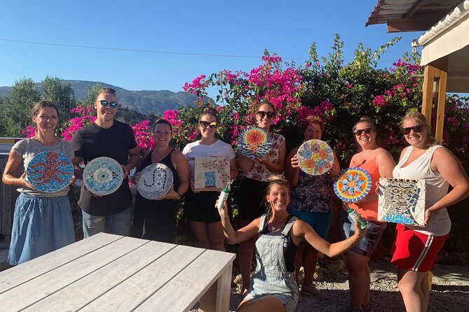 Karpathos Creative Workshop for Mosaic in the vineyard - Mosaic in a Karpathos vineyard: what the setting does for you