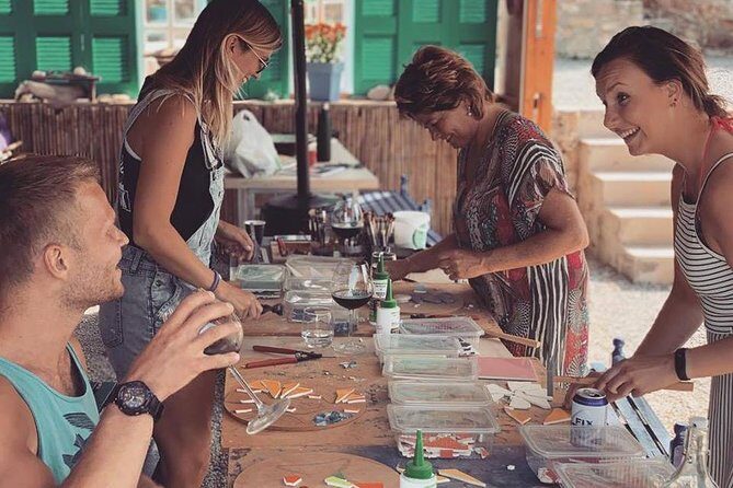 Karpathos Creative Workshop for Mosaic in the vineyard - Price and value: about $74.82 for a guided craft keepsake