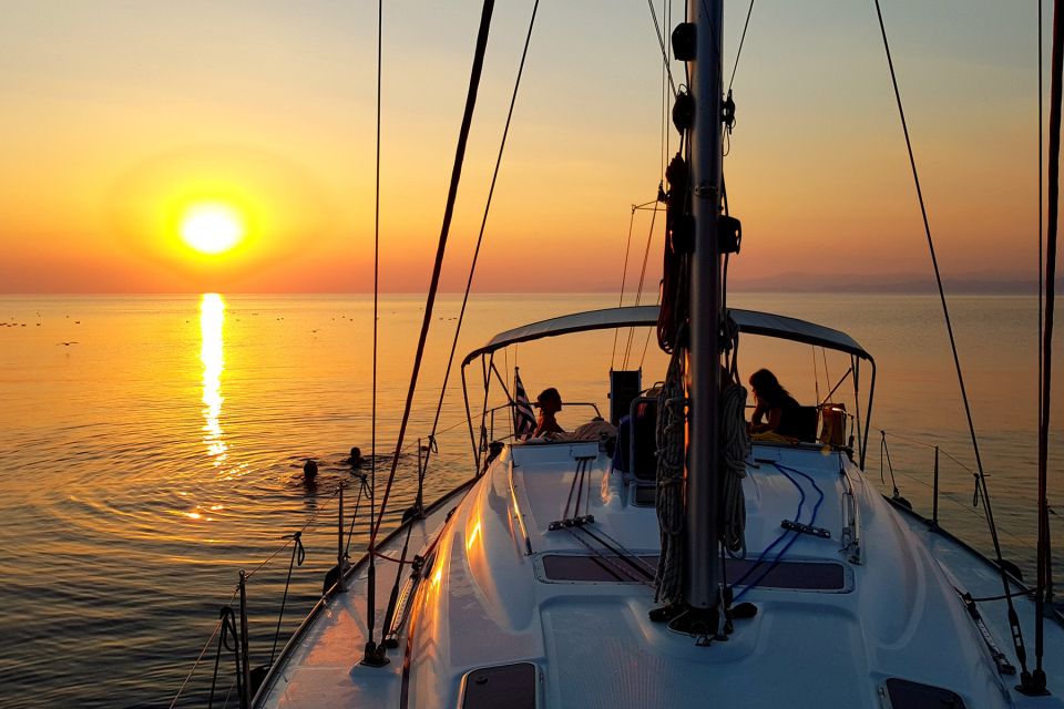 Kassandra: Private Sunset Sailing Cruise with Wine & Fruit - Finding the orange flag at the marina