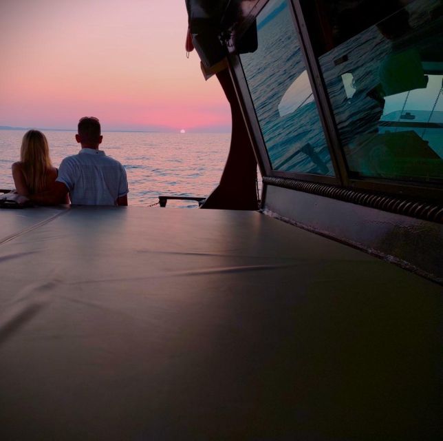 Kassandra: Sunset Boat Cruise with Snacks - A sunset cruise built around the swim stop