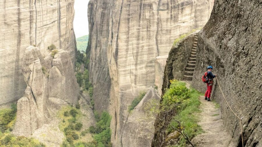 Kastraki: Meteora Via Cordata Hiking Tour to the Great Saint - Kastraki meet-up and safety gear: helmets, harnesses, and a quick game plan