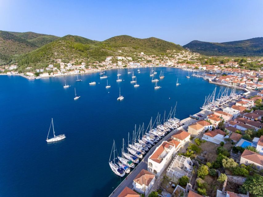 Kefalonia: Ithaca Cruise from Poros Port with Swim Stops - Vathi, Ithaca’s Capital: Alleys and Coffee Time