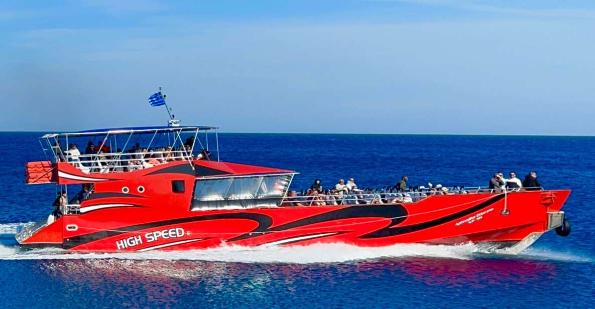 Kiotari, Lardos, Lindos: High Speed Boat Trip to Rhodes Town - What the day feels like with children