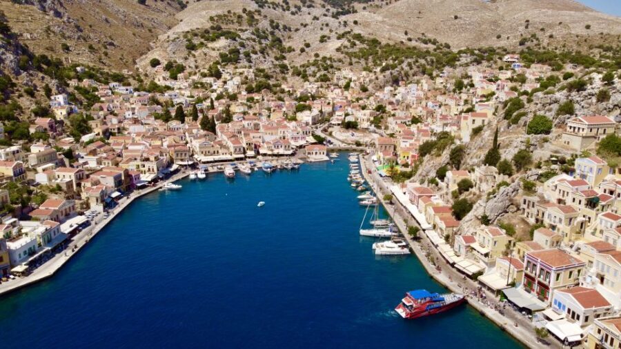 Kiotari, Lardos, Pefkos, & Lindos: Speedboat to Symi Island - The ride to Symi: what that long speedboat stretch actually gives you