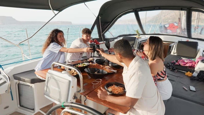 Kissamos: Balos & Gramvousa Luxury Catamaran Cruise - Sailing time to Balos: when to grab SUP or snorkel gear