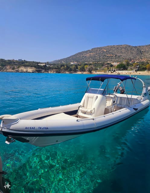 Kissamos: Private RIB Cruise to Balos Lagoon & Gramvousa - Balos Lagoon by boat, with time for a swim