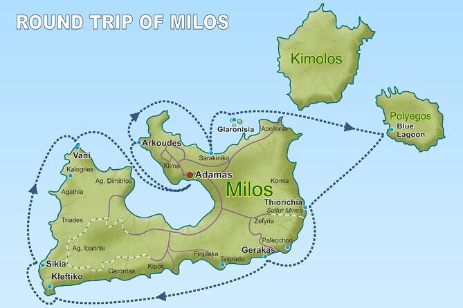 Kleftiko Poliegos and Round Trip Of Milos Island Lunch & Open bar - Morning logistics: Adamas port check-in and timing that matters