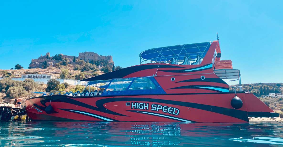 Kolymbia: Fast Boat to Rhodes Town Return Ticket - Getting from Kolymbia Beach to Rhodes Town