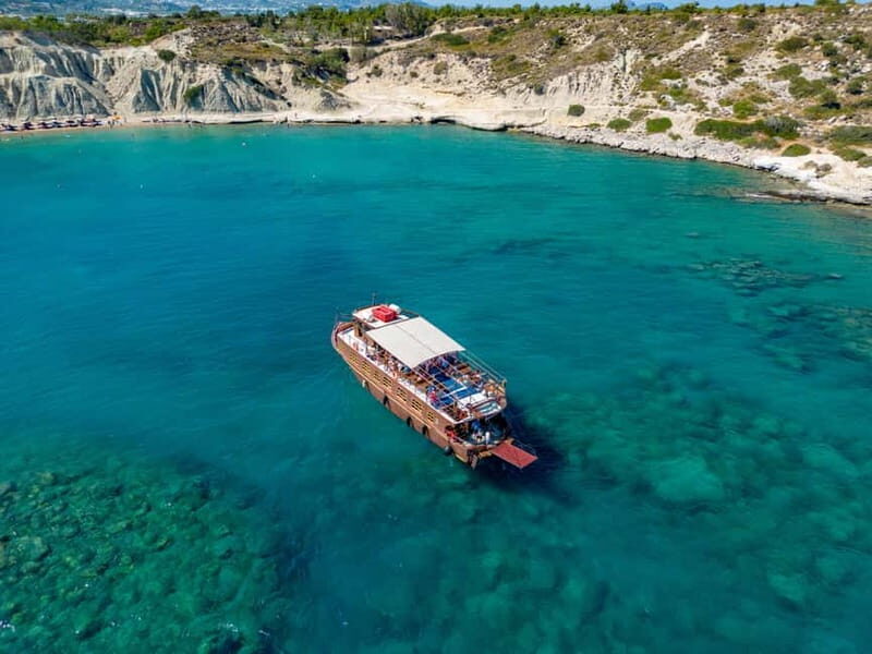 Kolympia : Transfer & Cruise to Lindos with 3 Swimming Stops - The return route: Navarone Bay, Stegna, Tsampika