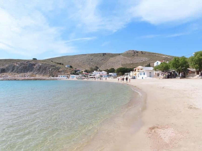 Kos: 3-Island Cruise with Lunch, Swimming and Audio Guide - Kalymnos stop in Vathy: sponges, honey, and a quick taste of local life