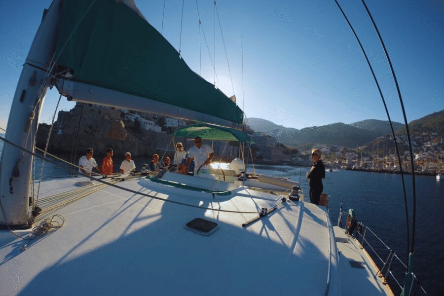 KOS: Catamaran Day Cruise – Swim, Snorkel, Food & Drinks! - Greek lunch on board: flavors, timing, and what you’ll like