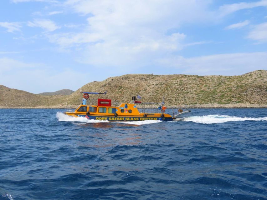 Kos Town: Glass-Bottom Boat Cruise with Swimming Stops - The shipwreck stop through the glass-bottom: best time, best clarity