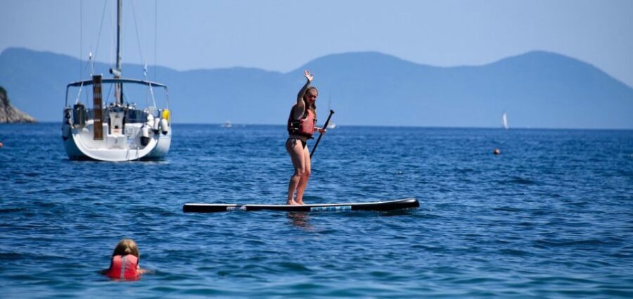 Lefkada: Guided Half-Day Island Stand-Up Paddleboarding Tour - The snack break that actually helps: coffee, fruit, juice, biscuits