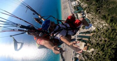 Lefkada paragliding tandem flighs/ Kathisma beach - What the 15-minute flight feels like