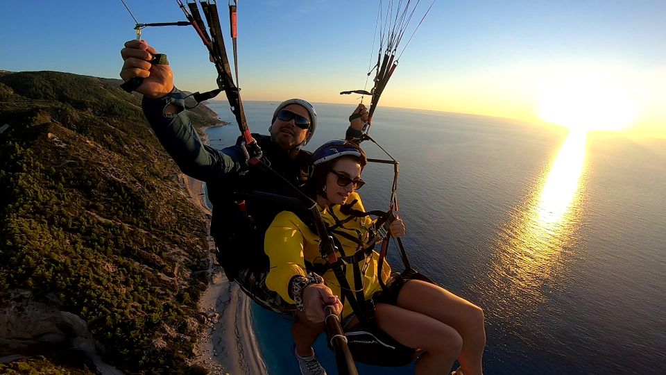 Lefkada paragliding tandem flighs/ Kathisma beach - The view and the GoPro recording