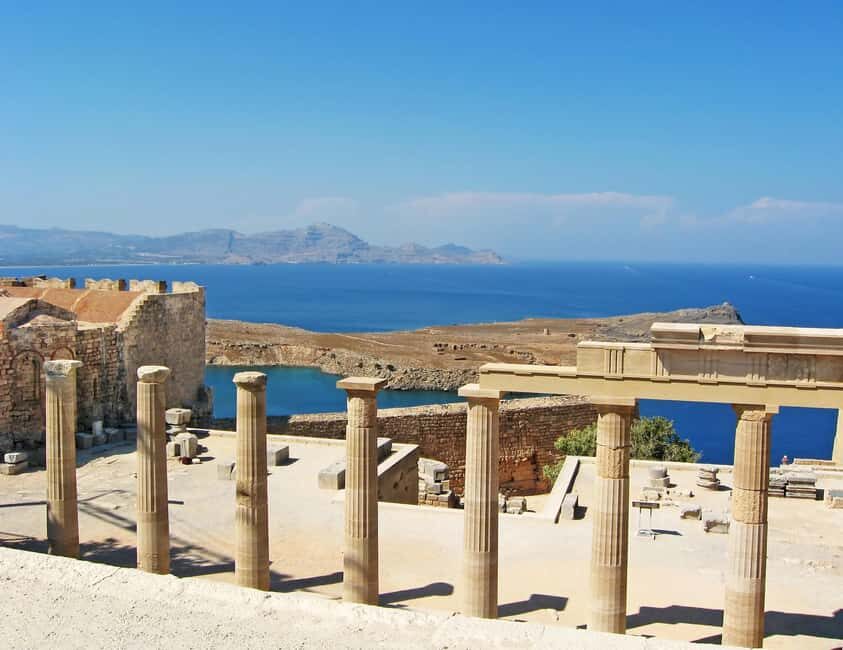Lindos Acropolis Self-Guided Tour with 3D & Audio (No entry) - Your phone tour route: streets, sanctuary spaces, and Athena context