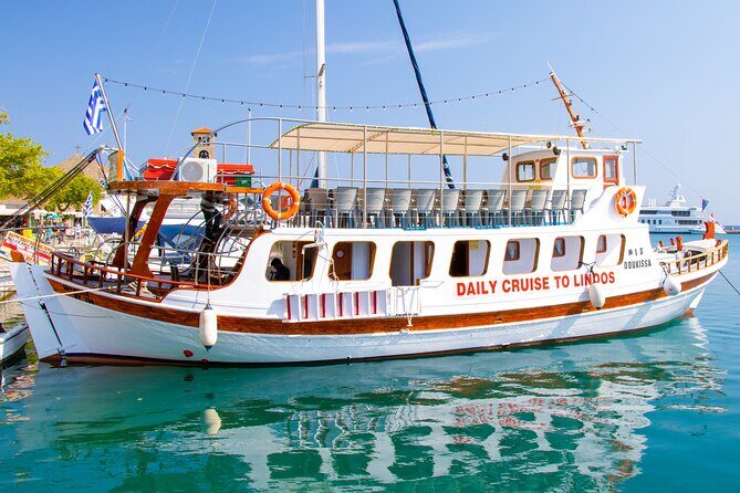 Lindos Boat Cruise from Faliraki & Kalithea with Swim Stops - Tsambika Beach swim stop: a calm reset in shallow water