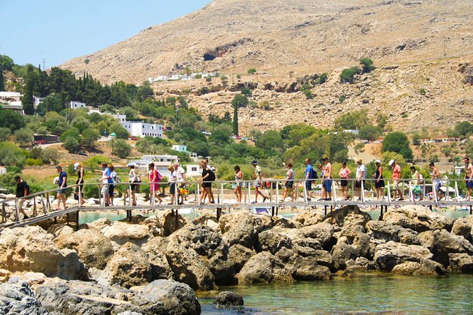Lindos Day Cruise from Rhodes Town with Swimming stops and Hotel Transfers - What the large boat experience is really like