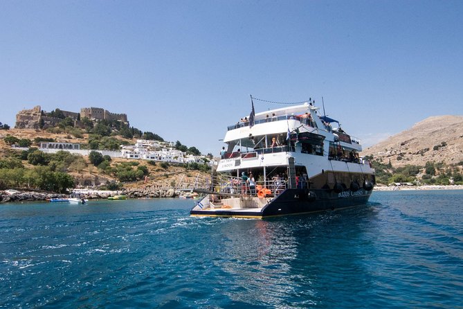 Lindos Full Day Boat Tour with Swimming - Anthony Quinn Bay and the film connection
