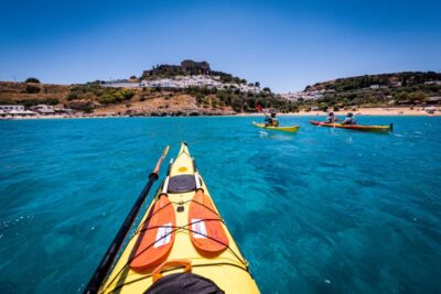 Lindos: Sea Kayaking & Acropolis of Lindos Tour with Lunch - Starting at Vlicha Beach and getting ready
