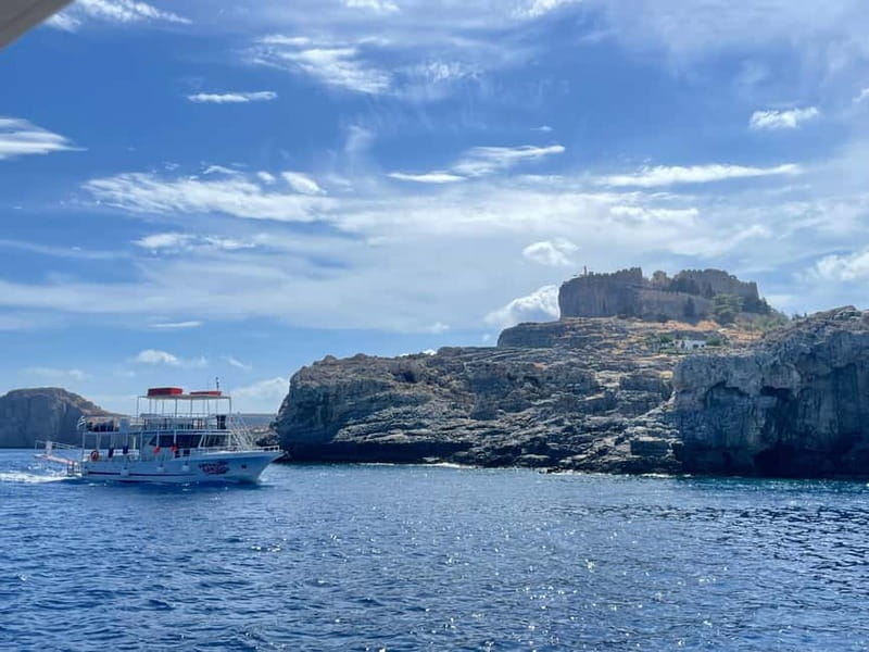 Lindos: The Aperoll Spritz boat trip, 4 swim stops - Setting Off From St Paul’s Bay