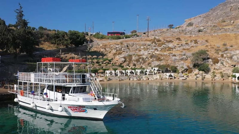 Lindos: The Aperoll Spritz boat trip, 4 swim stops - Navarone’s Bay, Your First Swim