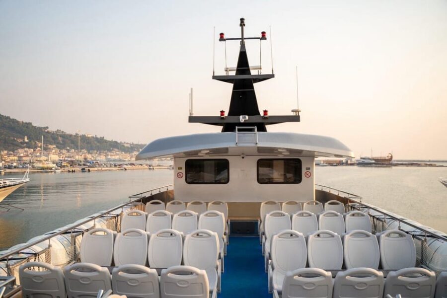 Luxury Boat Trip to Symi Island with Swimming at St. George - St. George’s Bay swim stop: the highlight you’ll plan your day around