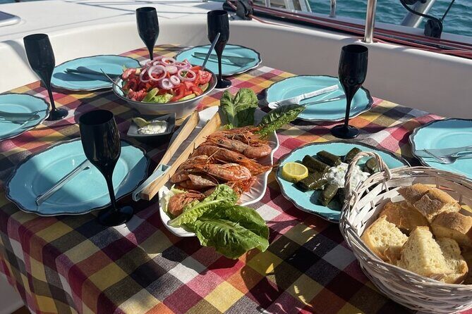 Luxury Catamaran Semi private cruise with meals & drinks and transportation. - Rhenia Swim and Snorkel Time: The Part You’ll Remember