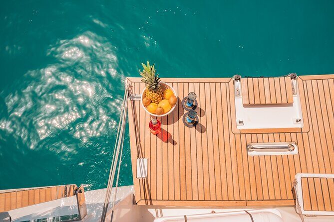 Luxury Catamaran Sunset Semi-Private & Greek Gastronomy in Athens - Hydrousa island: the swim-and-sun slot that makes it worth it